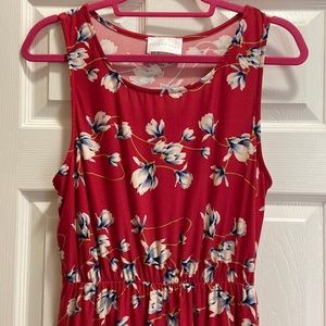 French Grey Sleeveless Dress